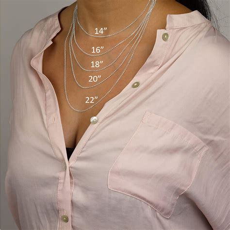 typical necklace length